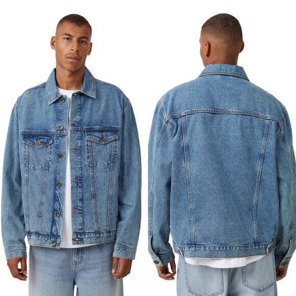 NWT Cotton On Seattle‎ Trucker Jacket - L - Picture 1 of 7